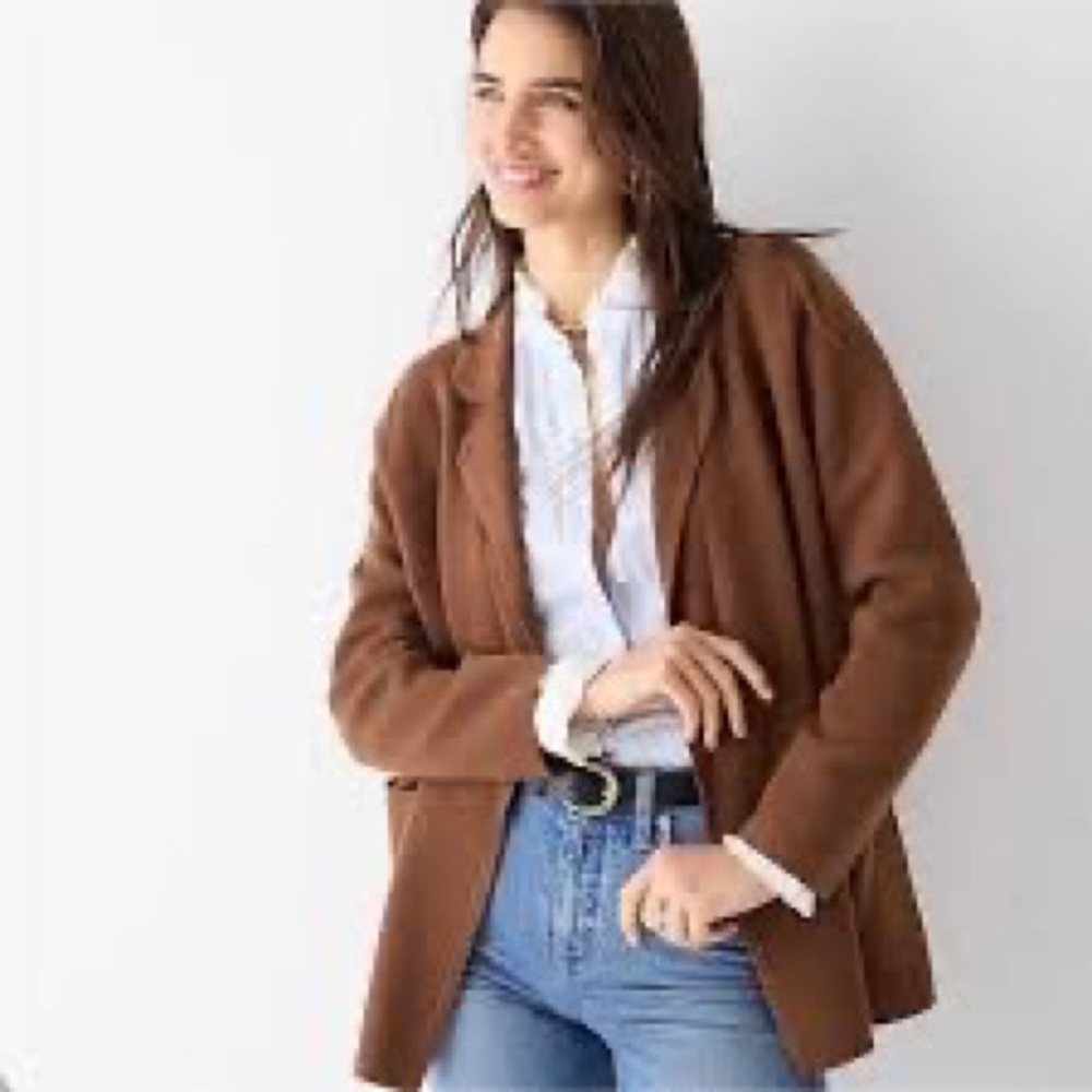J.Crew Eloise Sweater Blazer - Walnut